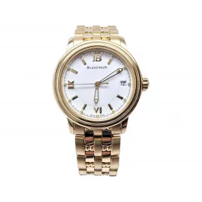 宝珀/Blancpain 38MM 18K黄金 自动机械机芯 男表 2100-1418-31