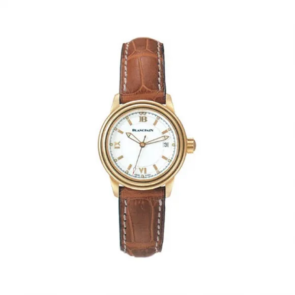 宝珀/Blancpain 29MM 18kt白金与钻石 自动机械机芯 女表 2102-1418-53