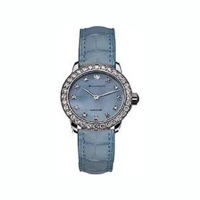 宝珀/Blancpain 29MM 18k白金与钻石 自动机械机芯 女表 2102-1988-55