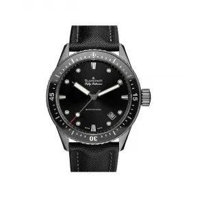 宝珀/Blancpain 43MM 钛与黑色陶瓷 自动机械机芯 男表 5000-12C30-B52A