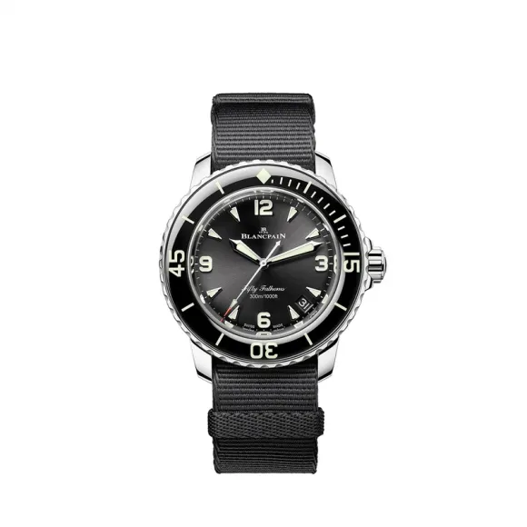 宝珀/Blancpain 五十寻系列 42.3 MM 精钢 自动上链 男表 5010-1130-NABA