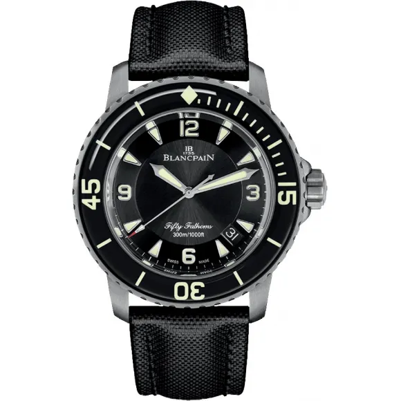 宝珀/Blancpain Fifty Fathoms 五十噚系列 自动机械机芯 男表 5015-12B30-B52B