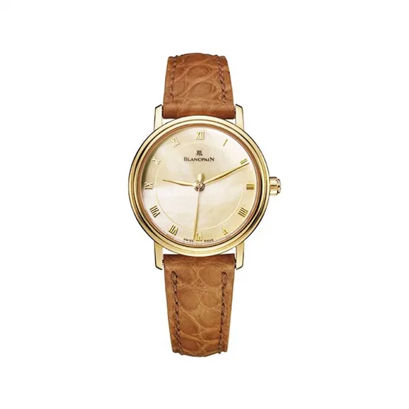 宝珀/Blancpain 29MM 18K黄金 自动机械机芯 女表 6102-1490-54