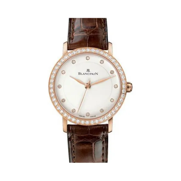 宝珀/Blancpain Women 女装腕表系列 18k玫瑰金 自动机械机芯 女表 6102-2987-55