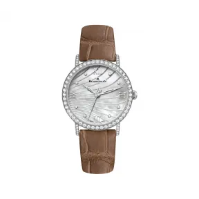 宝珀/Blancpain Villeret系列 精钢表壳 自动机械机芯 女表 6104-4654-55A