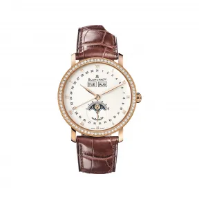 宝珀/Blancpain Villeret系列 红金表壳 自动机械机芯 男表 6263-2942-55B