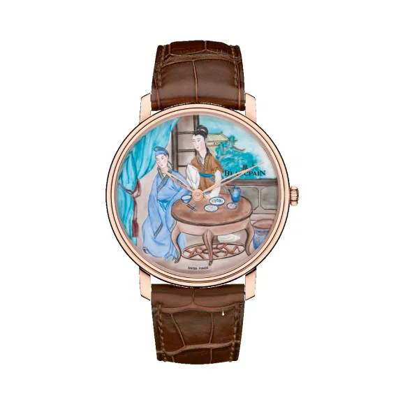 宝珀/Blancpain Villeret系列 红金 手动机械机芯 6615C-3631-55B-2