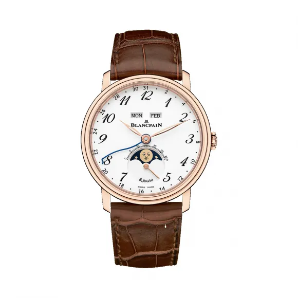 宝珀/Blancpain 经典系列 18K红金 自动机械机芯 男表 6639A-3631-55B