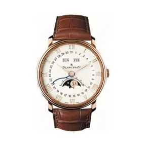 宝珀/Blancpain Villeret系列 18kt玫瑰金 自动机械机芯 男表 6654-3642-55