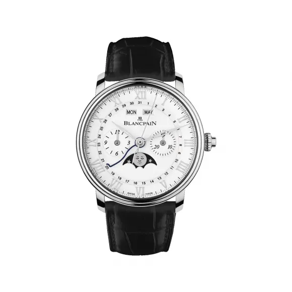 宝珀/Blancpain Villeret系列 精钢表壳 自动机械机芯 男表 6685-1127-55B