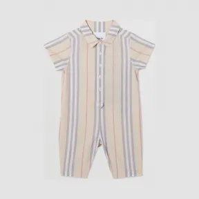 博百利/Burberry 标志性条纹棉质连身衣  P80226201
