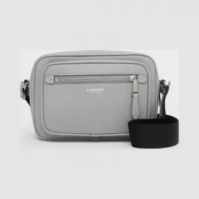 博百利/Burberry 男士 粒纹皮革斜背包  80299471