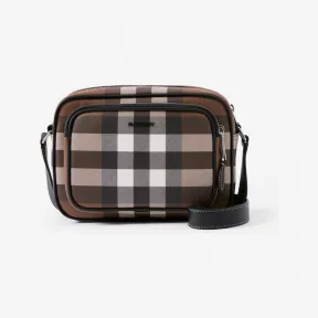 博百利/Burberry 格纹斜背包 (深桦木棕) 80491451