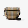 博百利/Burberry Archie - Vintage 格纹接合棉质斜背包 (典藏米色) 80629451