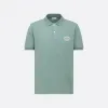迪奥/Dior Polo 衫 海绿色棉质珠地布 CD Icon 刺绣 013J800A0373_C671_TXXS