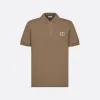 迪奥/Dior Polo 衫 棕色棉质珠地布CD Icon标志 013J800A0373_C781_TXXS