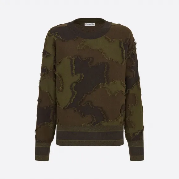 迪奥/Dior Fantaisie 绿色迷彩旅行卫衣 014S55AM034-X6830