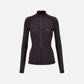 迪奥/Dior DiorAlps 拉链上衣 黑色平纹针织科技面料 Oblique 印花 143S07A4051_X9000_TXS