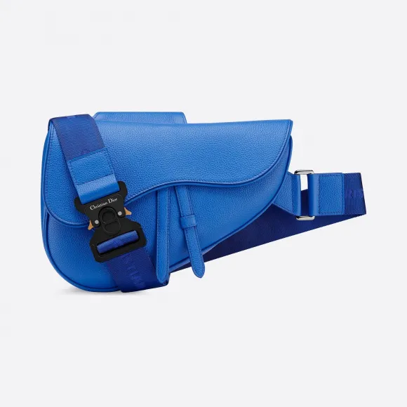 迪奥/Dior 蓝色牛皮革马鞍包 1ADPO093YMJ-H56E