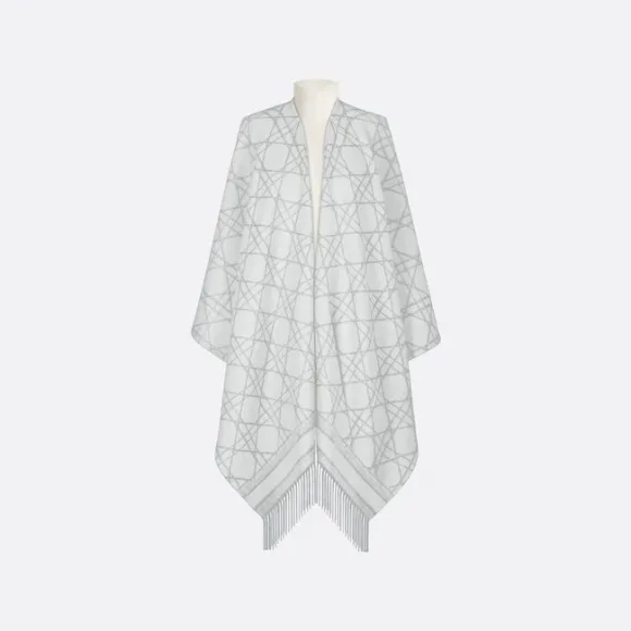 迪奥/Dior D-Cannage 披风 灰色山羊绒 21CAN370I006_C810_TU