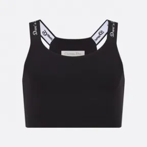 迪奥/Dior 儿童短款上衣 黑色平纹针织科技面料 2WBD13TEED_Y900_T04A