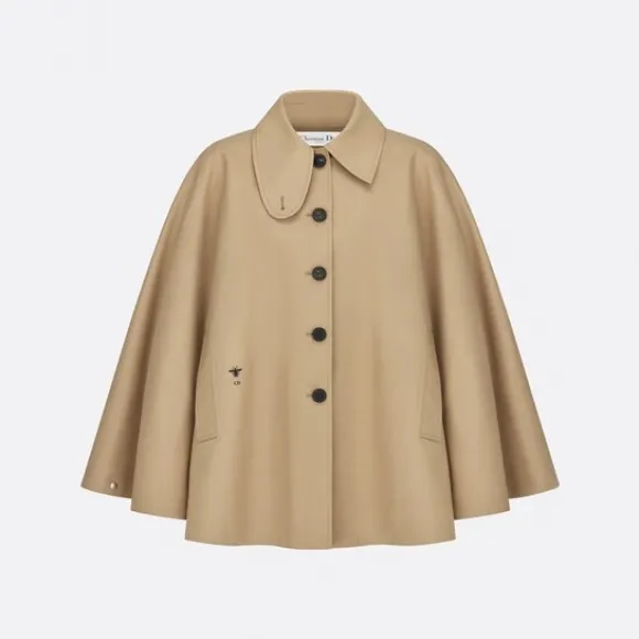 迪奥/Dior 斗篷 米色华达呢 317C27A3905_X1320_TXS