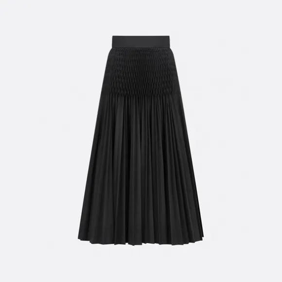 迪奥/Dior 中长百褶裙 321J01A3332-X9000