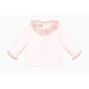 迪奥/Dior 柔粉色棉府绸和针织双面布上衣 4HBM33TEEG Y353