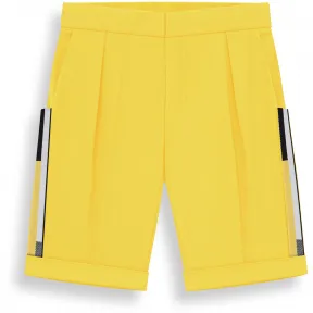 迪奥/Dior 黄色弹力棉华达呢短裤 7ABM21SHTB Y233