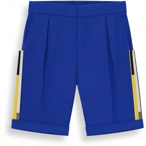 迪奥/Dior 蓝色弹力棉华达呢短裤 7ABM21SHTB Y537