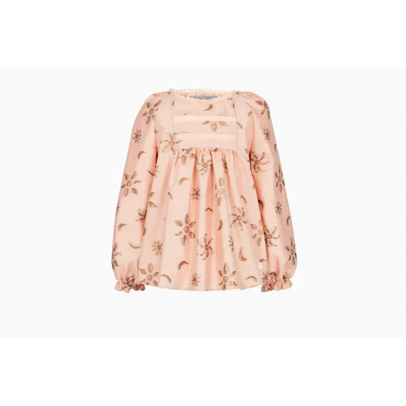 迪奥/Dior 柔粉色真丝提花罩衫 8HBM11SRTC Y318