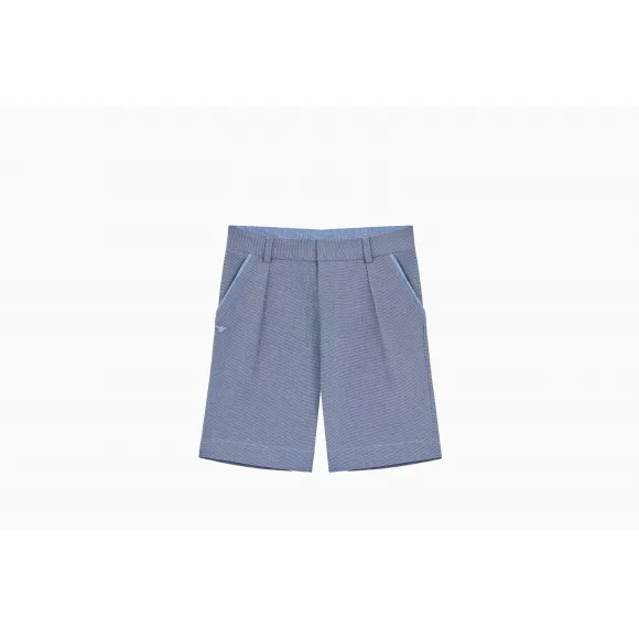 迪奥/Dior 蓝色纯棉帆布和水洗亚麻短裤 8HBM21SHTA Y583