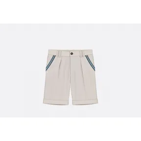 迪奥/Dior 米色纯棉帆布短裤  9EBM21SHTC Y057