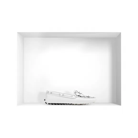 迪奥/Dior 白色光滑小牛皮和nappa皮革驾车鞋 KCJ302CAN S010