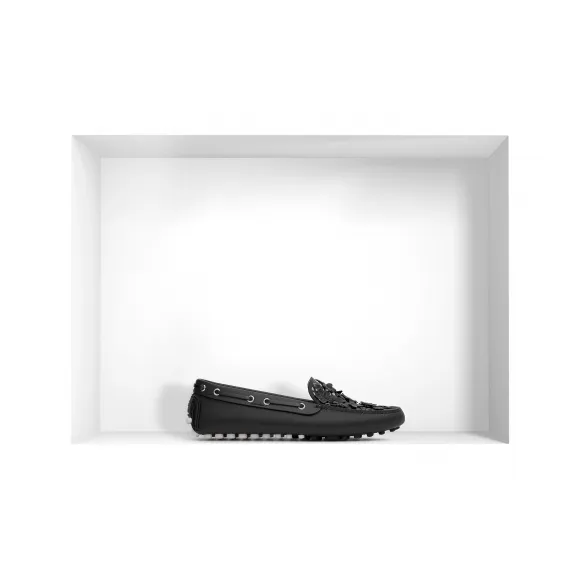 迪奥/Dior 黑色光滑小牛皮和nappa皮革驾车鞋 KCJ302CAN S900