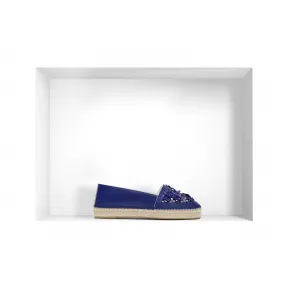 迪奥/Dior 蓝色光滑小牛皮和nappa皮革绳底帆布鞋 KCJ303CAN S15B