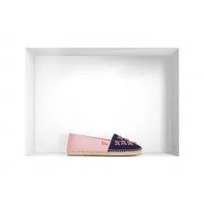 迪奥/Dior 粉红色、蓝色面料绳底帆布鞋 KCJ312SSE S95D