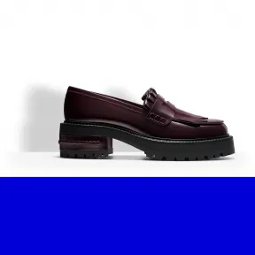 迪奥/Dior 酒红色亮面小牛皮休闲鞋 KCJ332SCA S20R