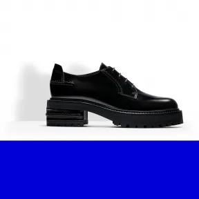 迪奥/Dior 黑色亮面小牛皮德比皮鞋 KCL021SCA S900