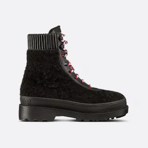 迪奥/Dior Dior Hike 及踝靴 黑色牛皮革和皮毛一体 KDI811VES_S900_T34