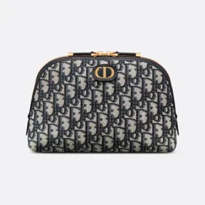 迪奥/Dior 30 Montaigne 化妆包 蓝色 Oblique 印花 S2124UTZQ_M928_TU