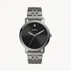 化石/Fossil Lux Luther Three-Hand Smoke Stainless Steel Watch BQ2419