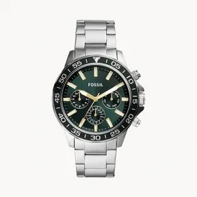 化石/Fossil Bannon Multifunction Stainless Steel Watch BQ2492