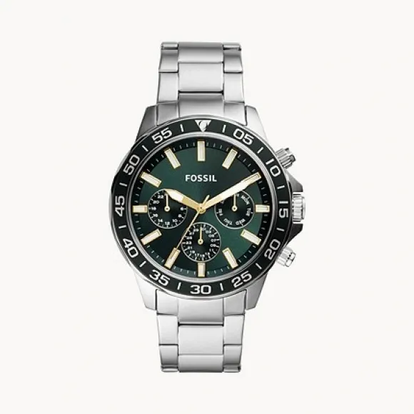 化石/Fossil Bannon Multifunction Stainless Steel Watch BQ2492