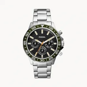 化石/Fossil Bannon Multifunction Stainless Steel Watch BQ2625