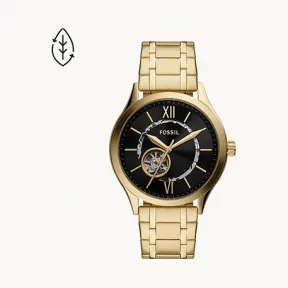 化石/Fossil Fenmore Automatic Gold-Tone Stainless Steel Watch BQ2649