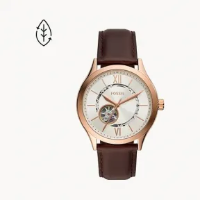 化石/Fossil Fenmore Automatic Brown Leather Watch BQ2650