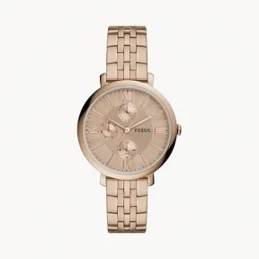 化石/Fossil Jacqueline Multifunction Salted Caramel Stainless Steel Watch ES5119