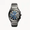 化石/Fossil Everett Chronograph Smoke Stainless Steel Watch FS5830
