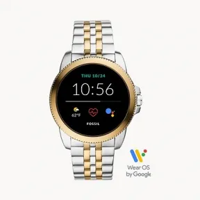 化石/Fossil Gen 5E Smartwatch Two-Tone Stainless Steel FTW4051V